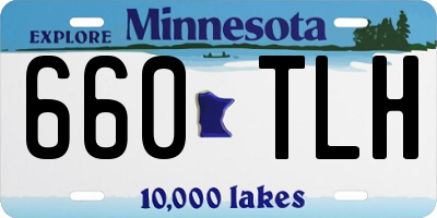 MN license plate 660TLH