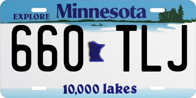 MN license plate 660TLJ