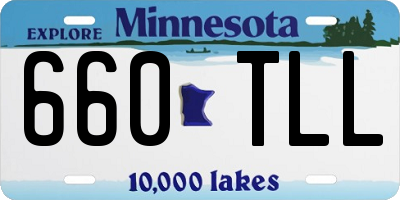 MN license plate 660TLL
