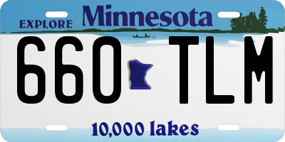 MN license plate 660TLM