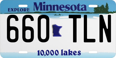 MN license plate 660TLN