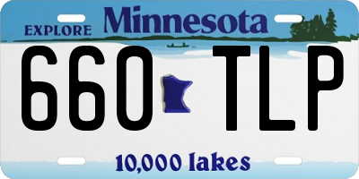 MN license plate 660TLP