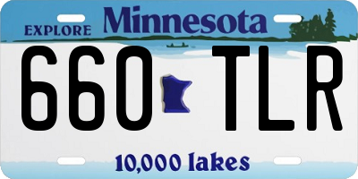 MN license plate 660TLR