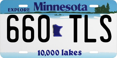 MN license plate 660TLS