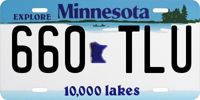 MN license plate 660TLU