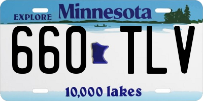 MN license plate 660TLV
