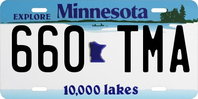 MN license plate 660TMA