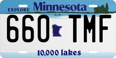 MN license plate 660TMF