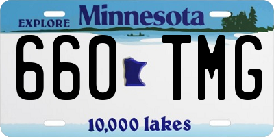 MN license plate 660TMG