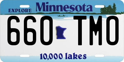 MN license plate 660TMO