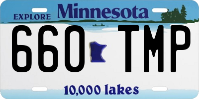 MN license plate 660TMP