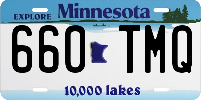 MN license plate 660TMQ