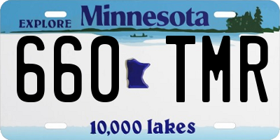 MN license plate 660TMR