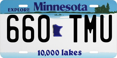 MN license plate 660TMU