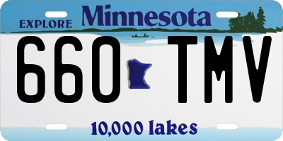 MN license plate 660TMV