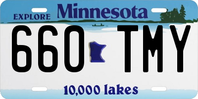 MN license plate 660TMY