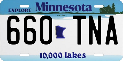 MN license plate 660TNA