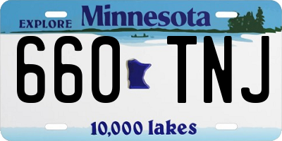 MN license plate 660TNJ