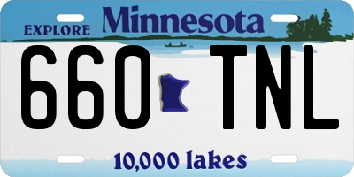 MN license plate 660TNL
