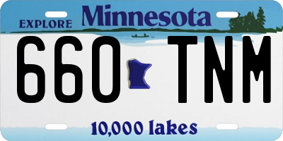 MN license plate 660TNM