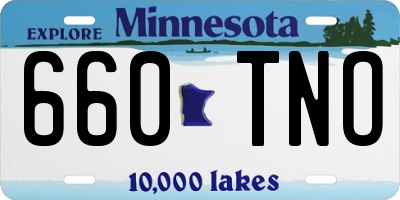 MN license plate 660TNO