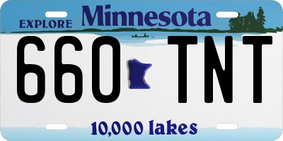 MN license plate 660TNT