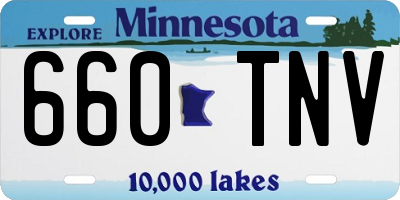 MN license plate 660TNV