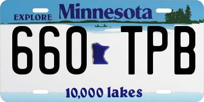 MN license plate 660TPB