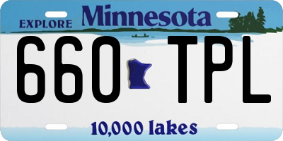 MN license plate 660TPL