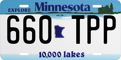MN license plate 660TPP