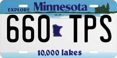 MN license plate 660TPS