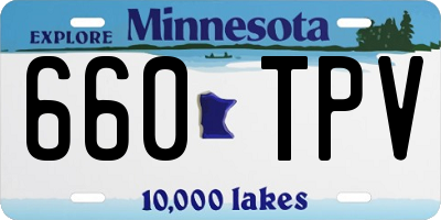 MN license plate 660TPV