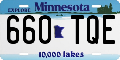 MN license plate 660TQE
