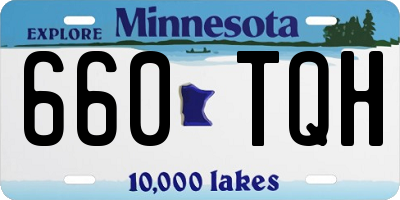 MN license plate 660TQH