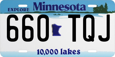 MN license plate 660TQJ
