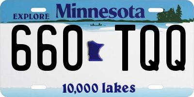 MN license plate 660TQQ