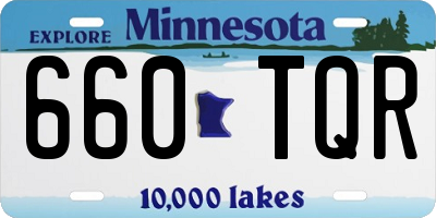 MN license plate 660TQR