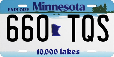 MN license plate 660TQS