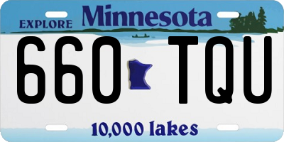 MN license plate 660TQU