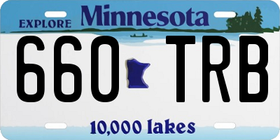 MN license plate 660TRB