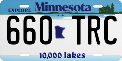 MN license plate 660TRC