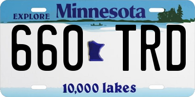 MN license plate 660TRD