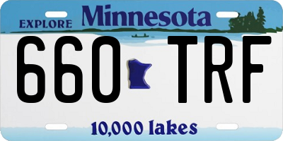 MN license plate 660TRF