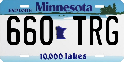 MN license plate 660TRG