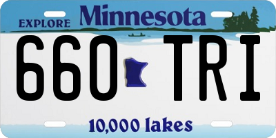 MN license plate 660TRI