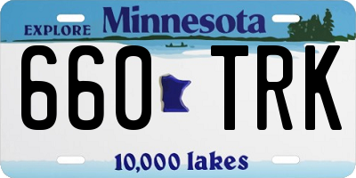 MN license plate 660TRK