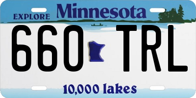 MN license plate 660TRL