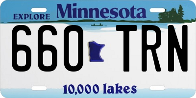 MN license plate 660TRN