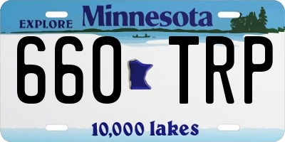 MN license plate 660TRP