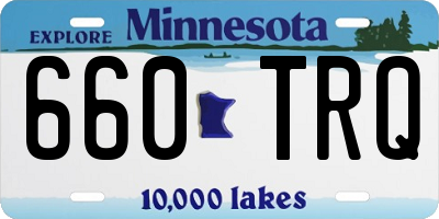 MN license plate 660TRQ